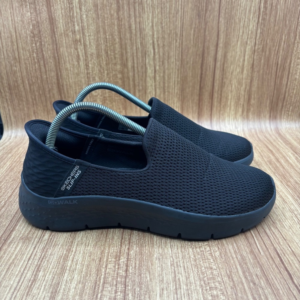 Skechers Slip-ins GO WALK 6 Black Women 9.5 Hands Free 124963 BBK Sneaker
